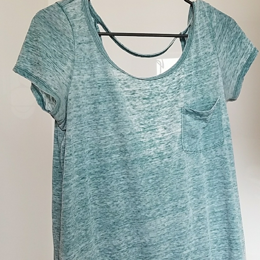 Cut out blue top
